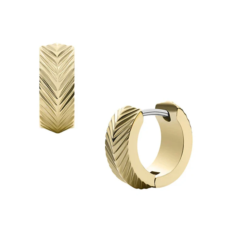 Elegant Gold-Plated Hoop Earrings Harlow Jf04116710