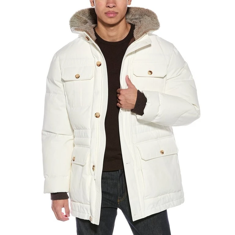 Off White Padded Parka