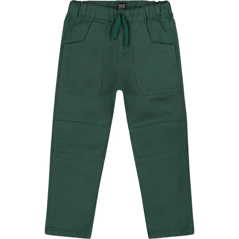 Twill Jogger Pants with Patch Pockets - Little Boy