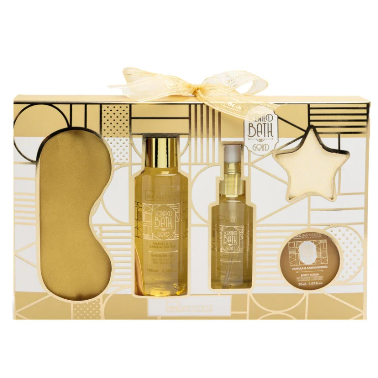 Gold Relax Essentials Bath Set Body 5 Pieces