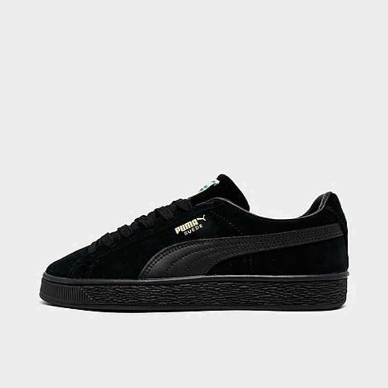 Big Kids Puma Suede Classic Casual Shoes in Black Size: 4.0