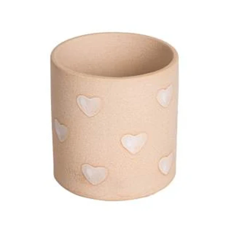 Ceramic Heart Pot Spring Home Decor Planter Perfect for Indoor and Outdoor Use