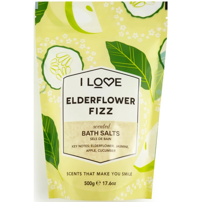 , Signature Collection, Sparkling Elderflower Bath Salt, 500g
