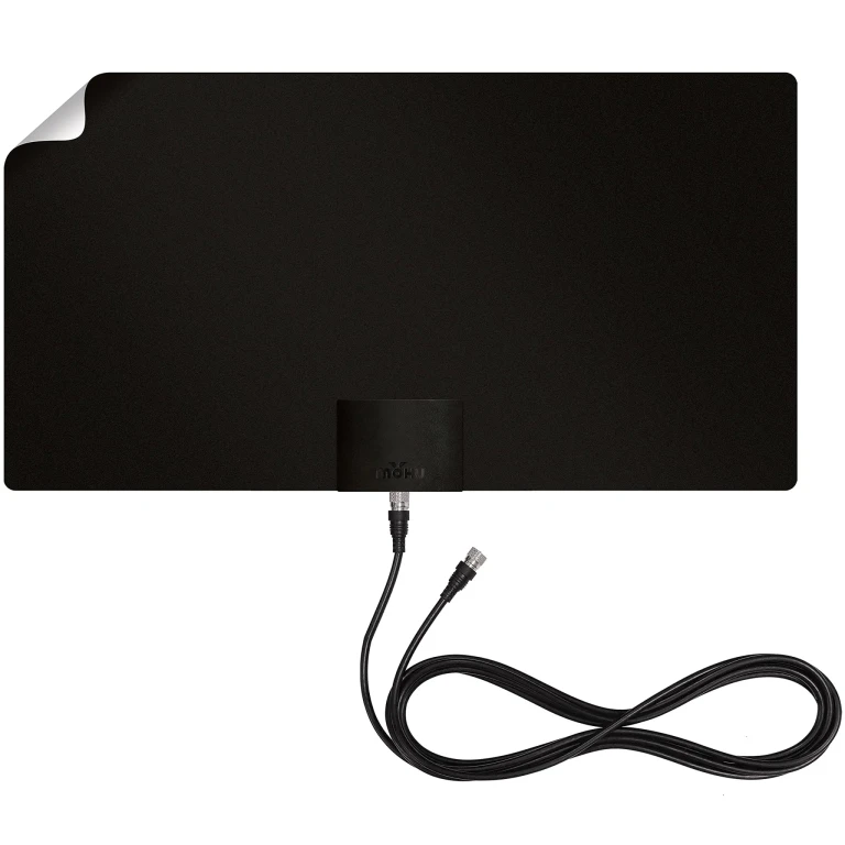 Leaf Supreme Pro Paper-Thin Indoor TV Antenna with 12ft. Cable (Black)