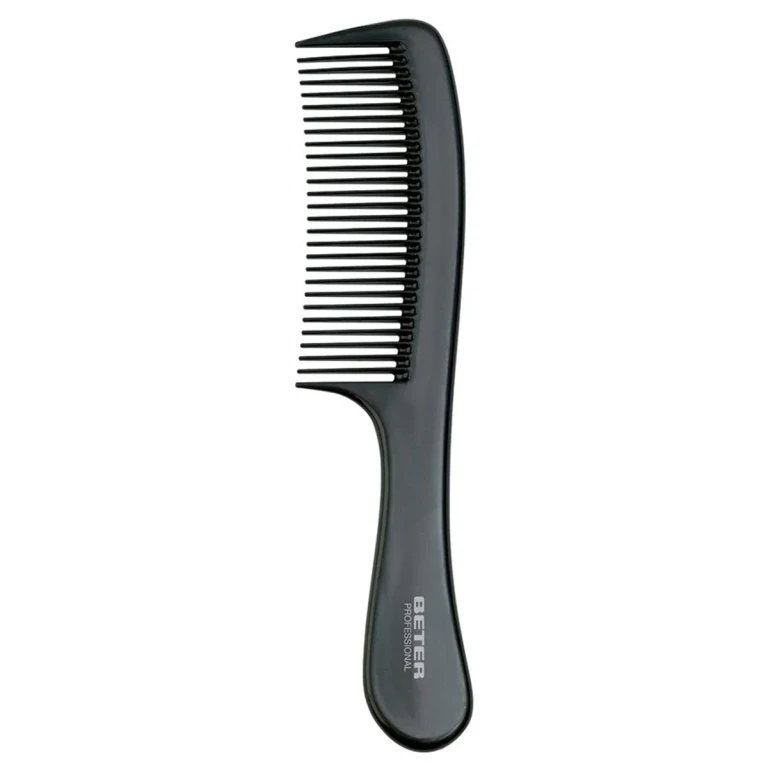 Black detangling comb 22 cm 1 pc