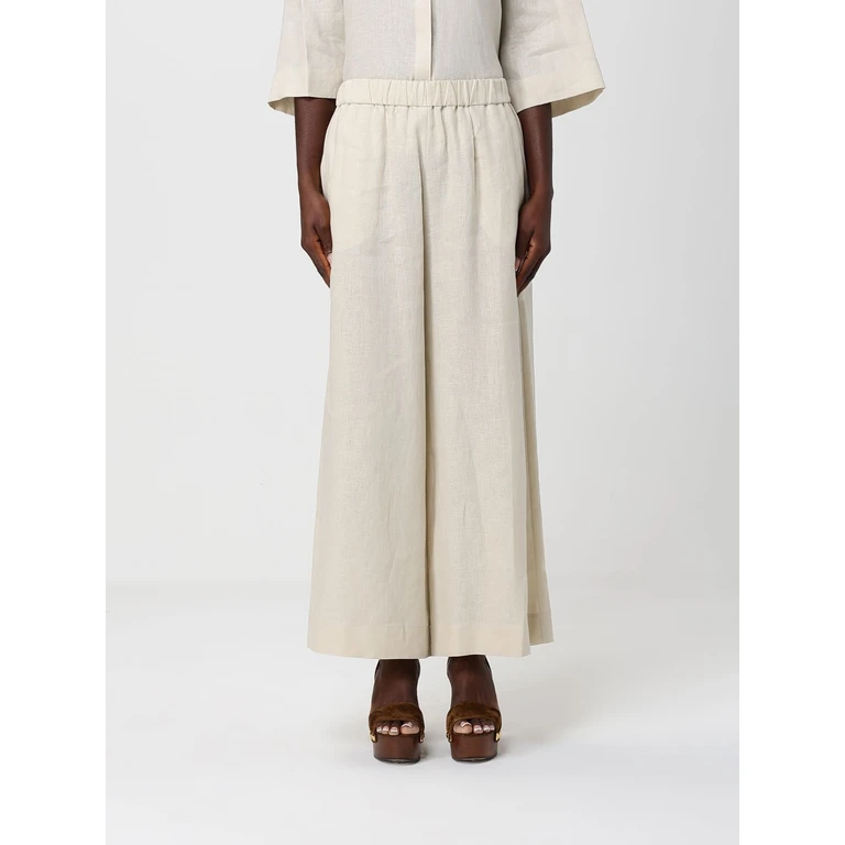 Linen Crop Trousers (2616131028600011)