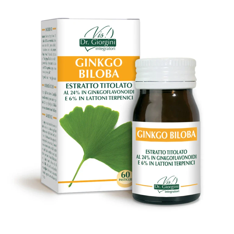 ginkgo biloba titrated extract 60 tablets of 500 mg - 30 gr