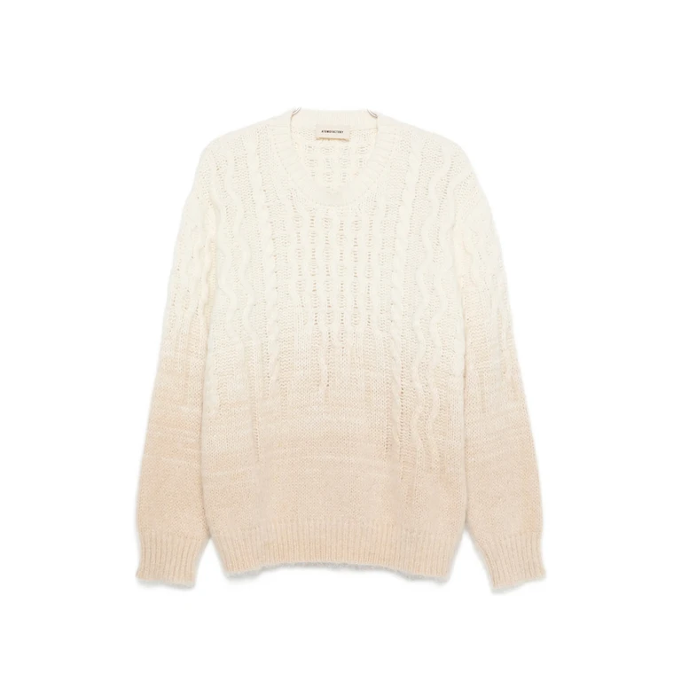 Atomo Factory Cable-knit Ombré-effect Sweater