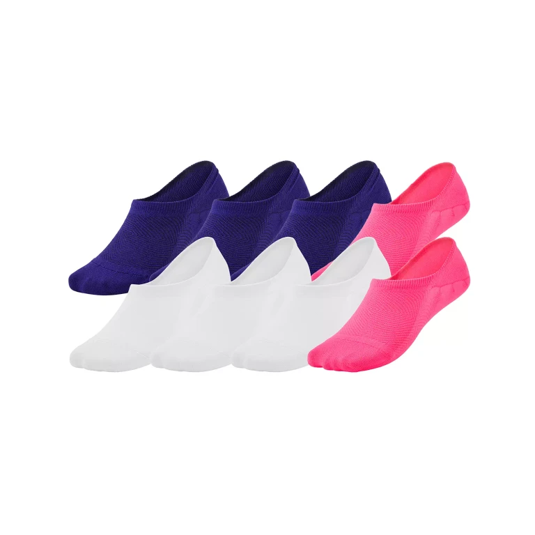 Women's 8-Pack Low Cut Liner Sock:- Pink/Gray/Navy