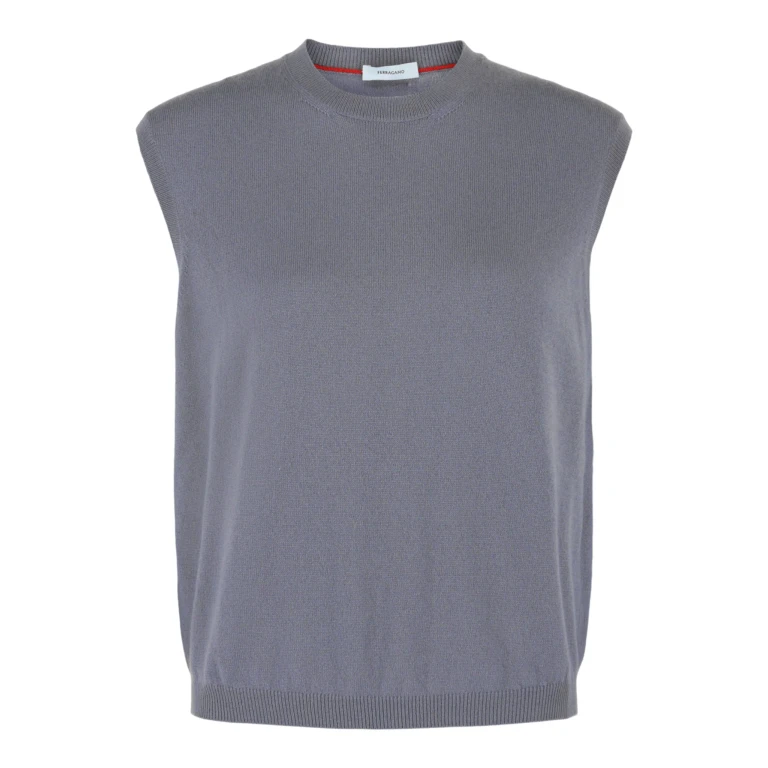 Ribbed Cashmere Knit Vest