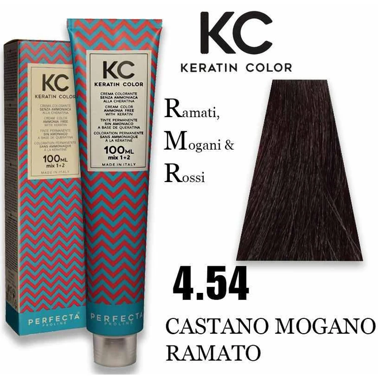 Kc keratin cream color 100ml 4.54