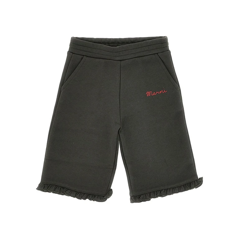 Cotton pants with logo print Kids 6-9M