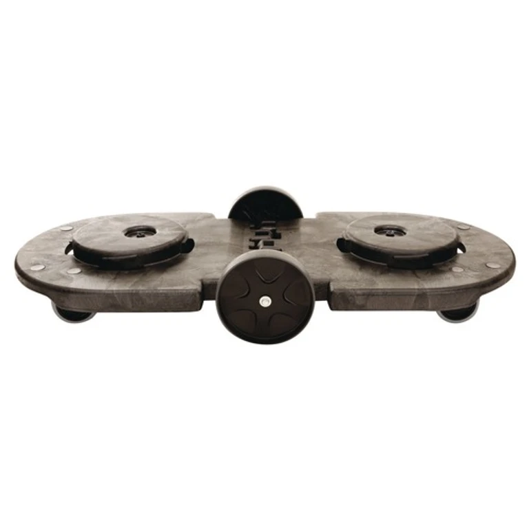 FG264600BLA 20.25 in. x 45 in. x 8 in. 300 lbs. Capacity 2-Container Tandem Dolly - Black