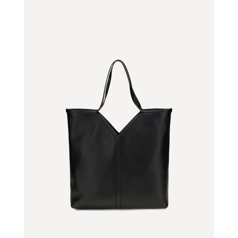 Large Y leather Tote Bag Male UNI