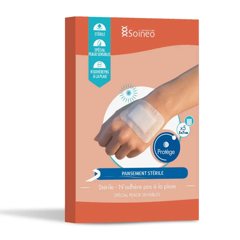 Sterile non-woven adhesive plasters 5cmx7cm Special for sensitive skin x5