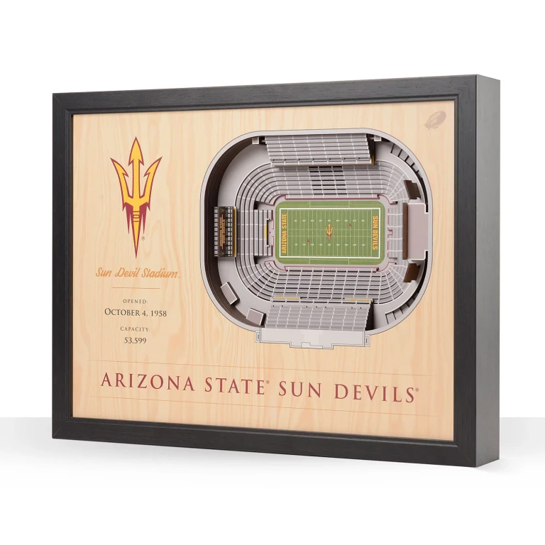 Arizona State Sun Devils 25-Layer Football Stadium View 3D Wall Art