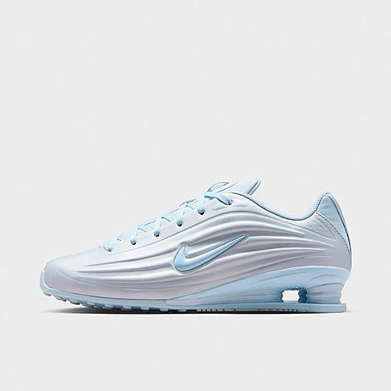 Women's Shox Z Casual Shoes in Football Grey/Metallic Silver/Hydrogen Blue Size: 5.0