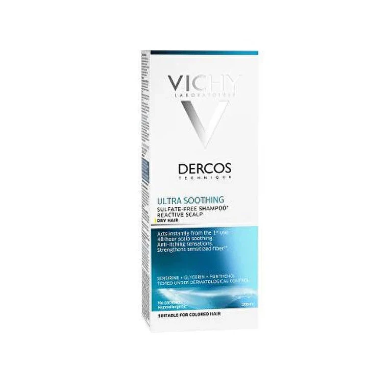 Ultra Soothing Shampoo for Dry Hair Dercos (Ultra Smoothing Shampoo) 200 ml