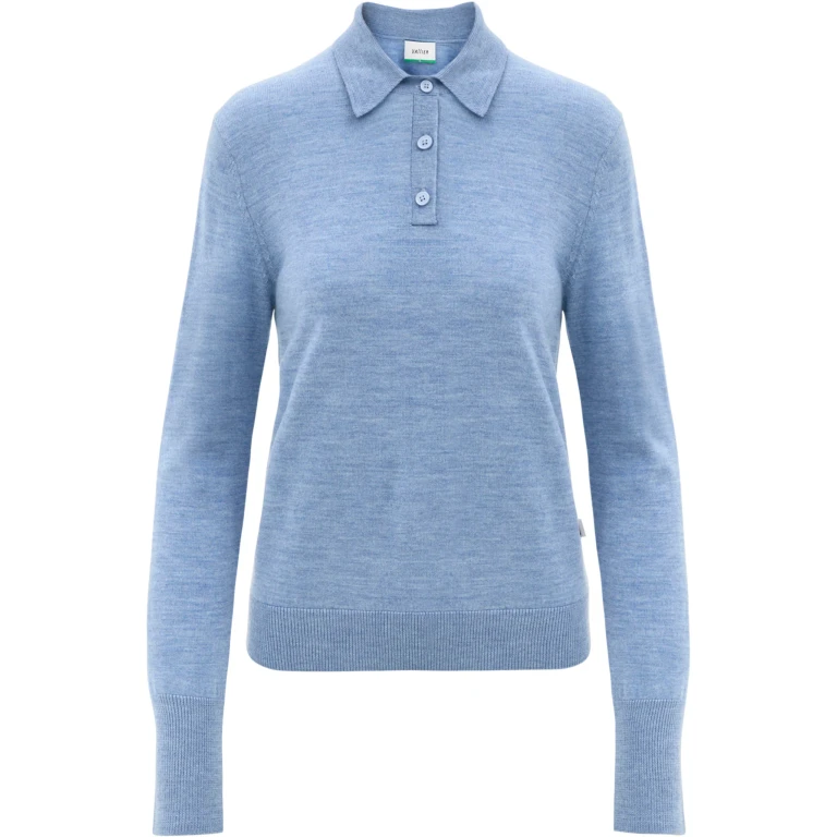 Alvalade Lightweight Long-Sleeve Merino Knit Polo - Women's