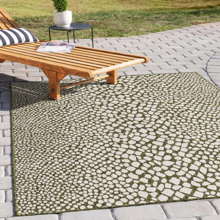 Cape Town Outdoor Rug:- Green, 9' x 12'