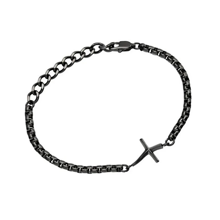 Chain Bracelet with Cross for Men Bx Tj3641