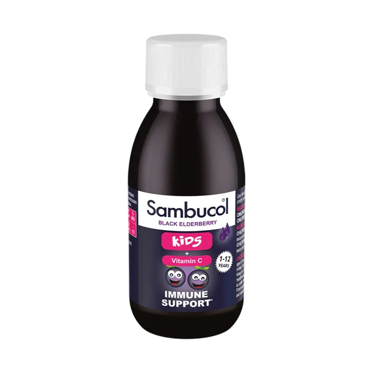 Kids Syrup for immune system support with black elderberry and vitamin C 120 ml