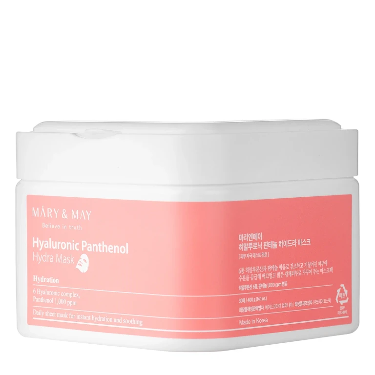 Mary&May Acido Ialuronico Pantenolo Hydra Maschera Idratante โ Maschera in tessuto