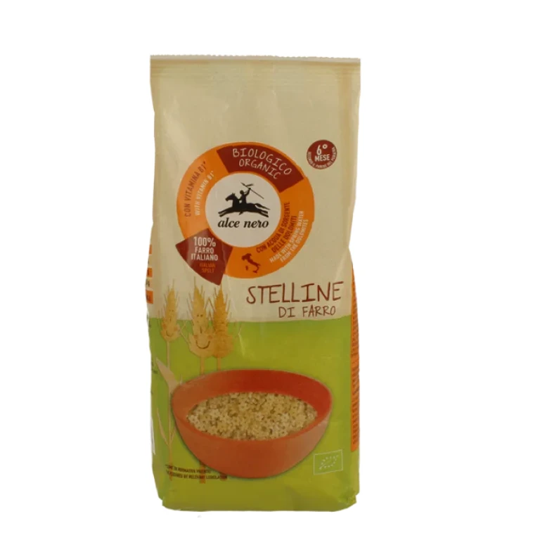 Organic Spelt Stars Alce Nero 500g