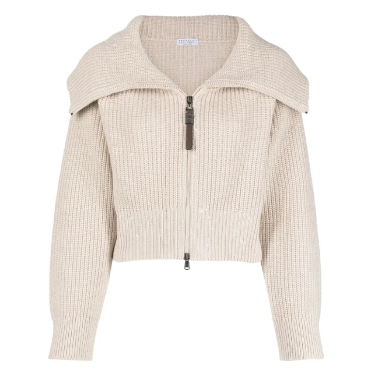 Wobeige Silk Wool Zip Sweater