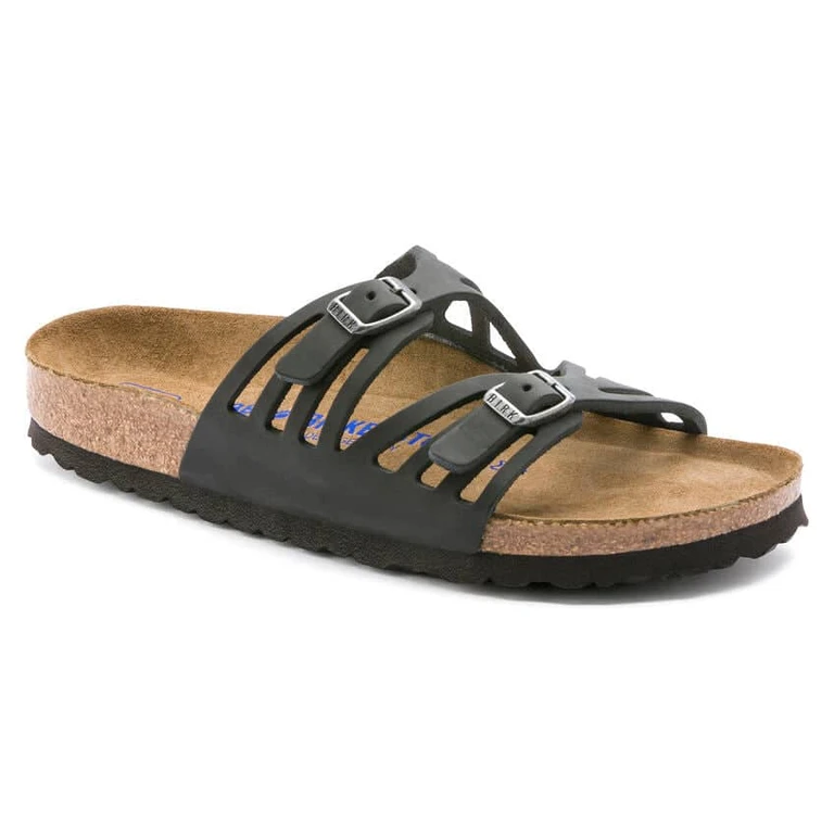 Granada Soft Footbed Oiled Leather Black