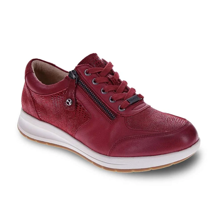 Boston Zip Casual Sneaker - Cherry Lizard