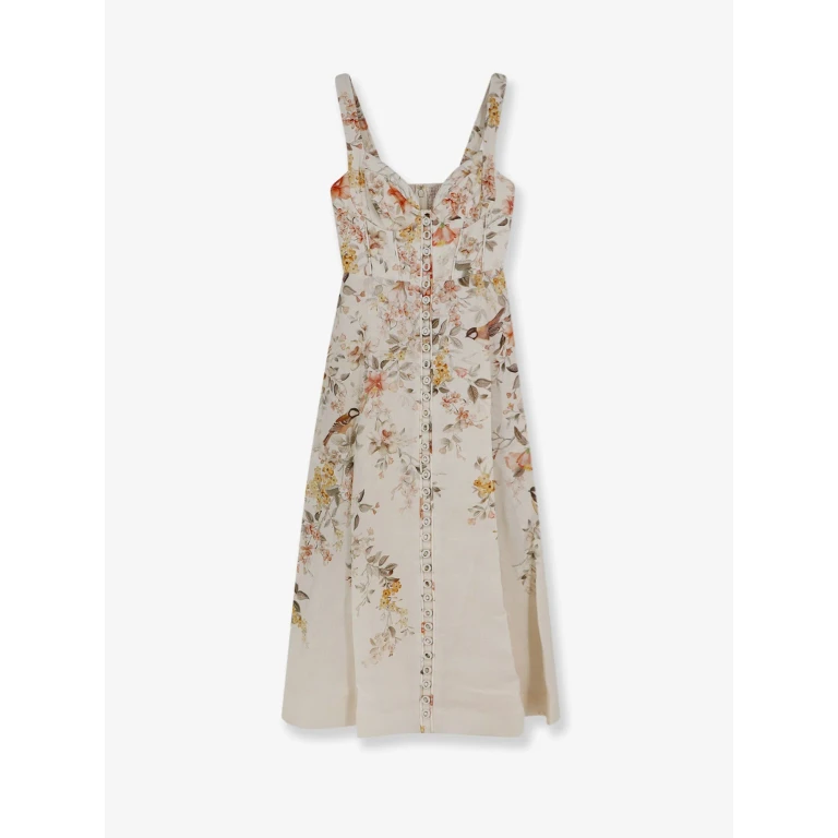Dress Luna Linen Midi Beige