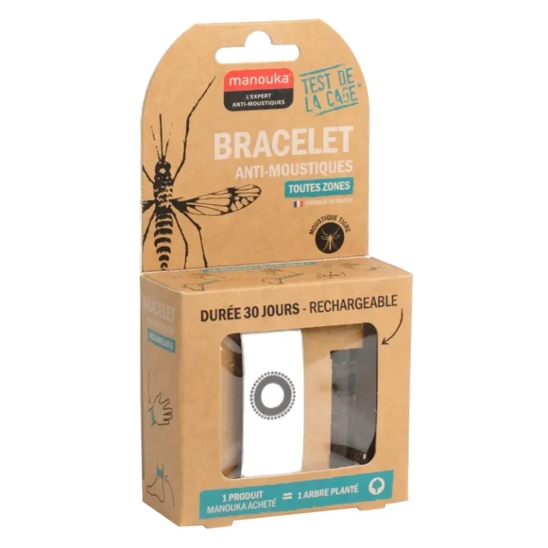 mosquito repellent bracelet - rechargeable - white
