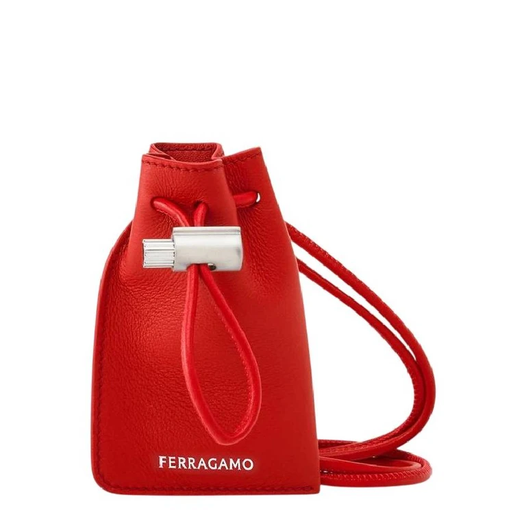 Mini Drawstring Leather Pouch