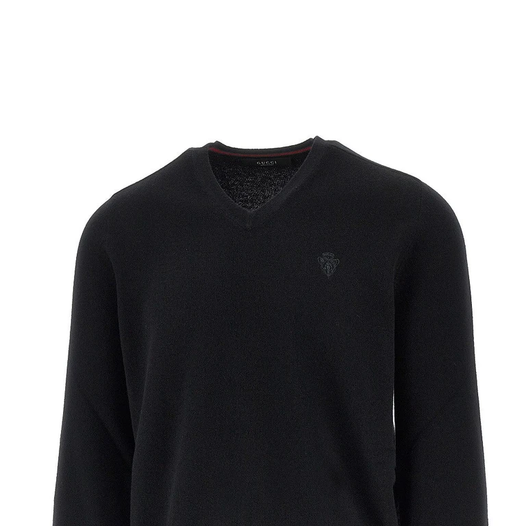 Cashmere sweater with logo embroidery Man M