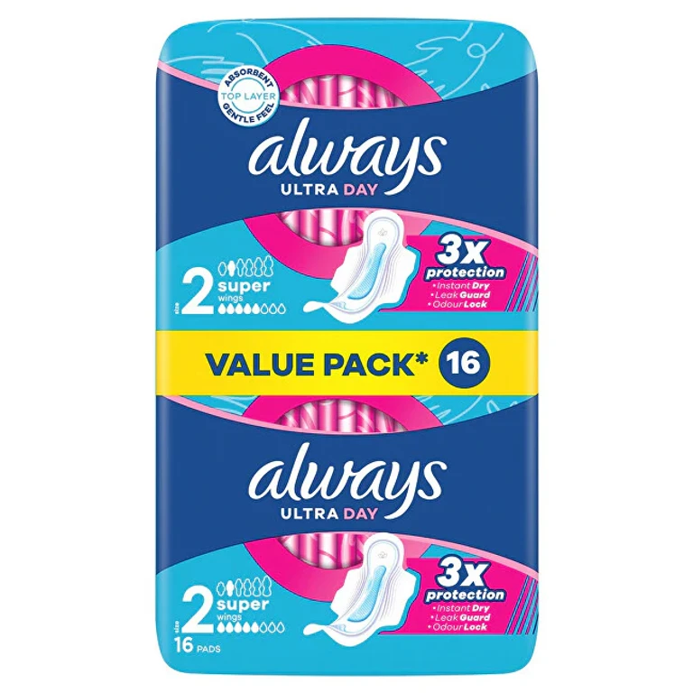 Ultra Day Super Duo Sanitary Pads 16 Pieces