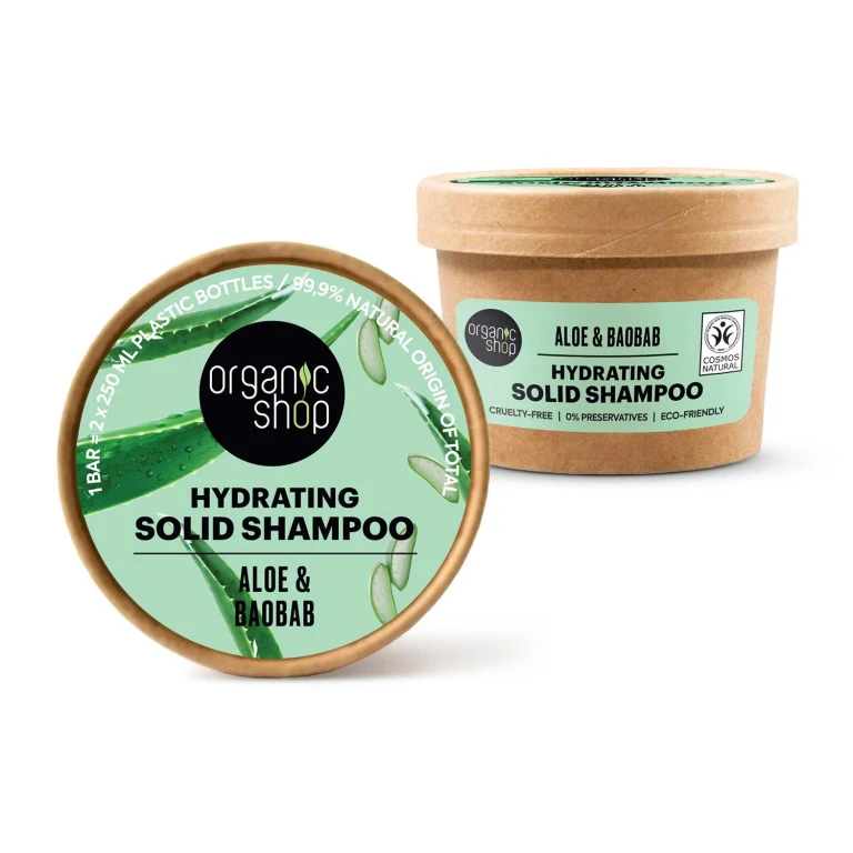 Moisturizing Solid Aloe Shampoo 60g
