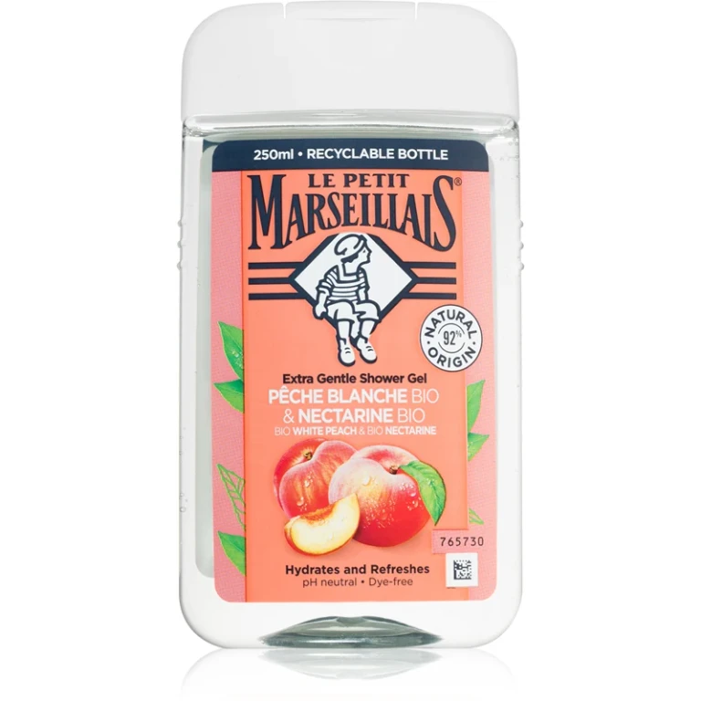 Extra delicate shower gel Organic White Peach & Organic Nectarine - 250ml