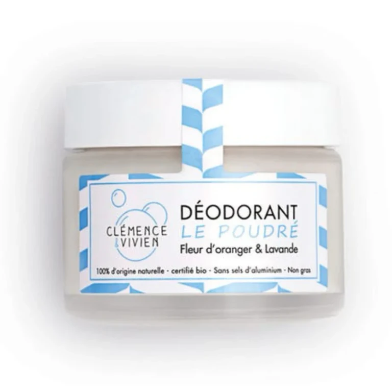 Deodorant Naturale Powdered Cream with Lavender and Orange Blossom Essential Oils 50g
