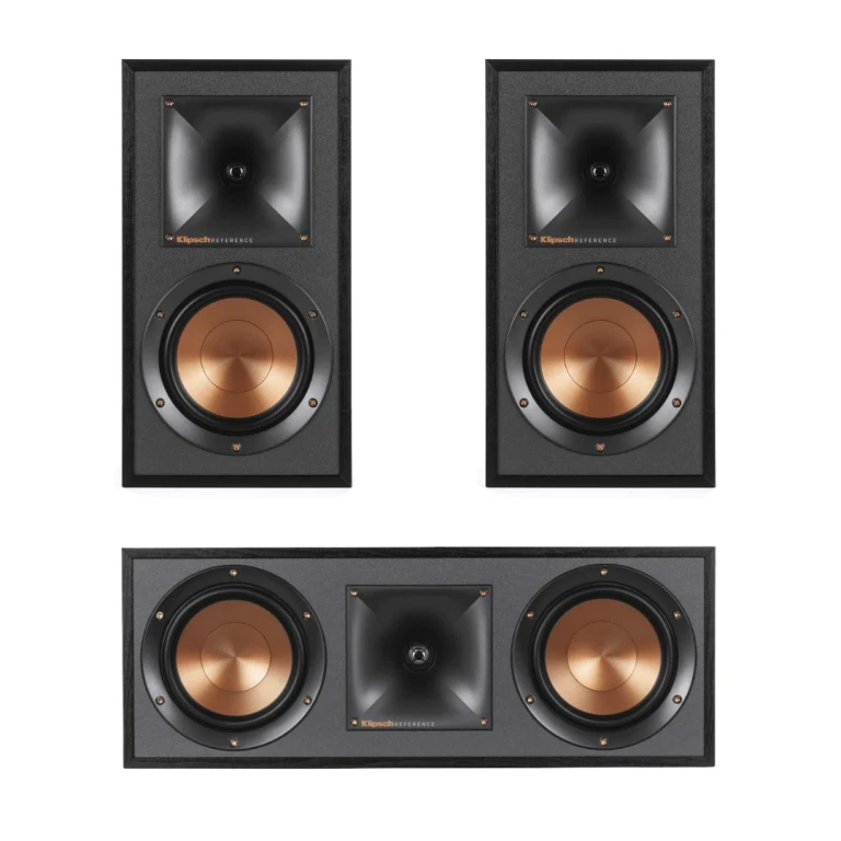 R-51M Bookshelf Speakers (Pair) with R-52C Center Channel Home Speaker (Bundle)