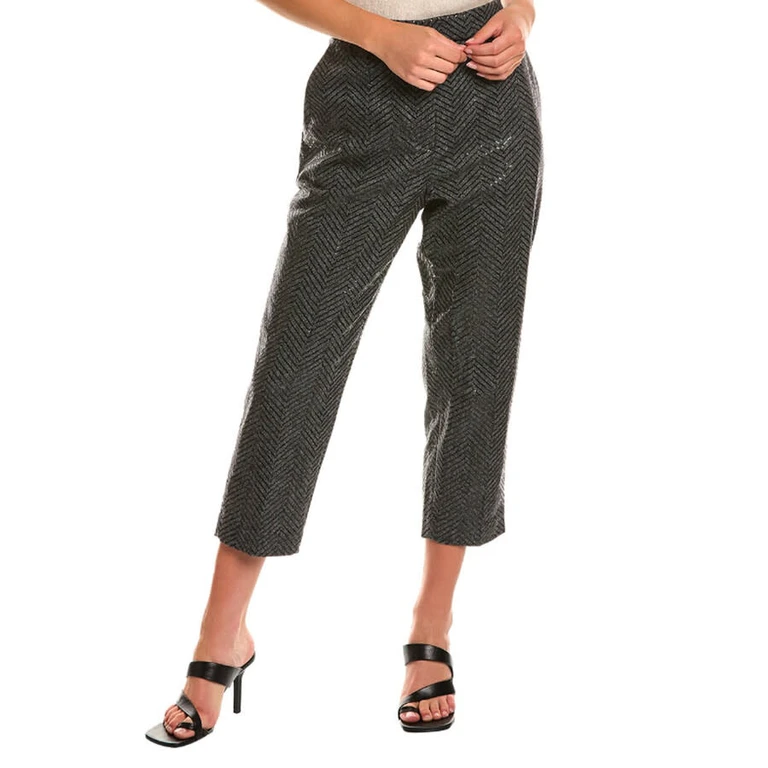 Slate Cashmere Blend Sequin Trousers, Brand Size 42 (US Size 8)