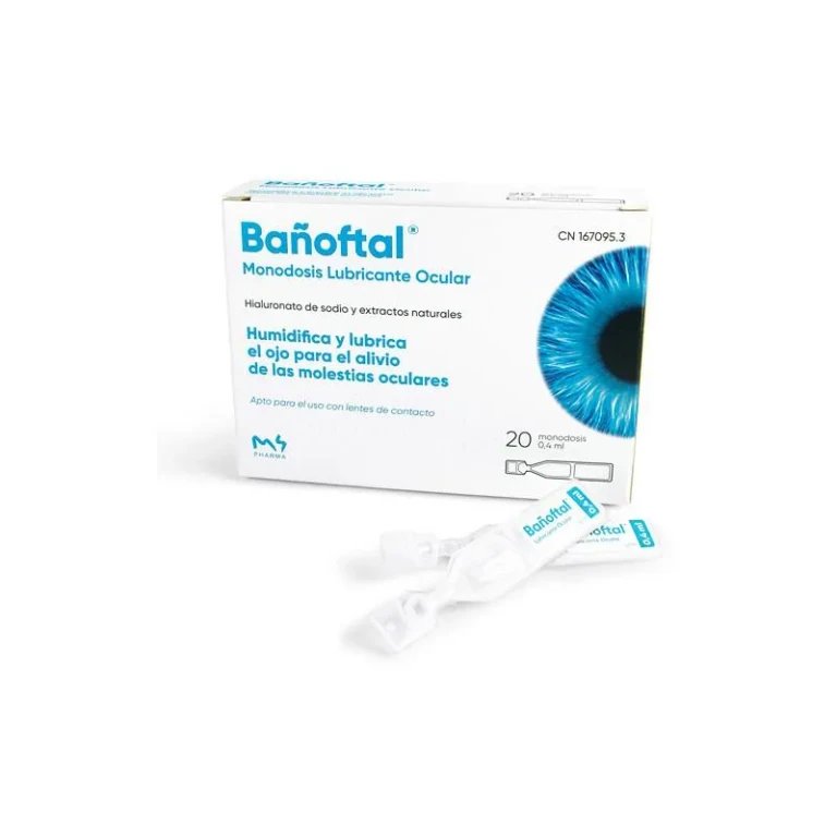 Ocular lubricant Bañoftal M4pharma 20 single doses