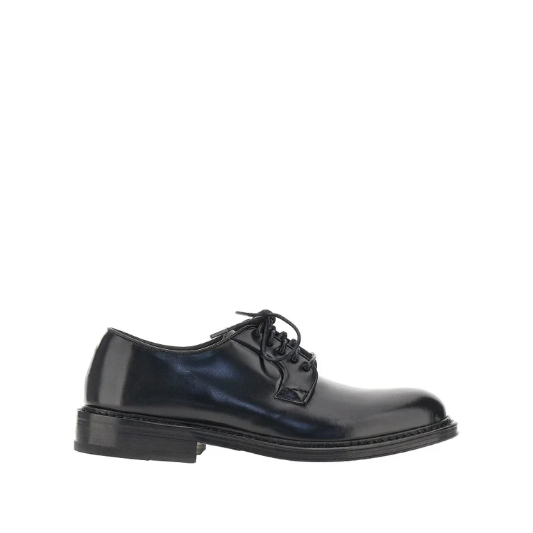Brushed leather lace-up shoes Man 39