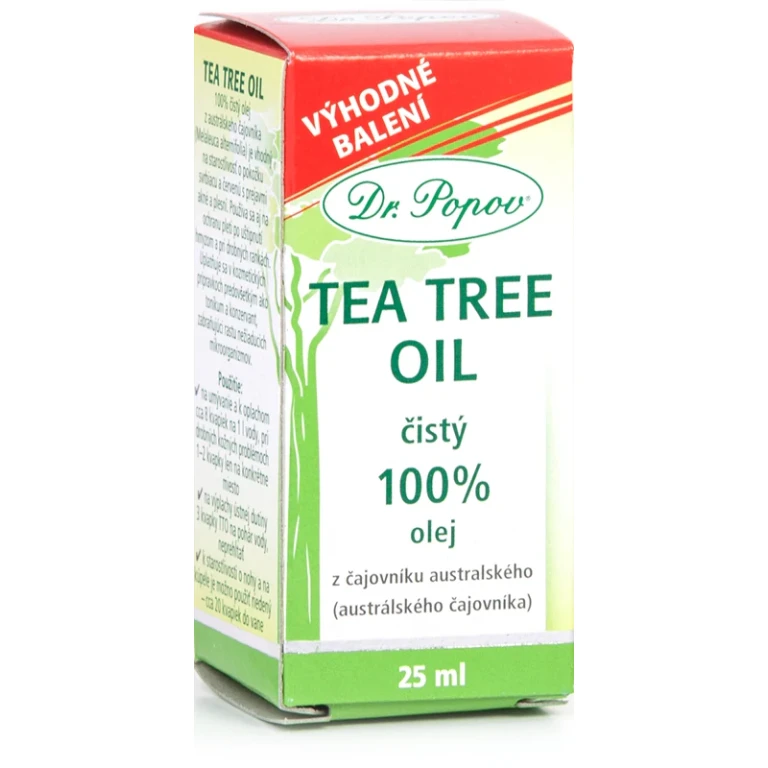 Tea Tree 100% Cold Pressed Oil With Antiseptic Effect 25 Ml