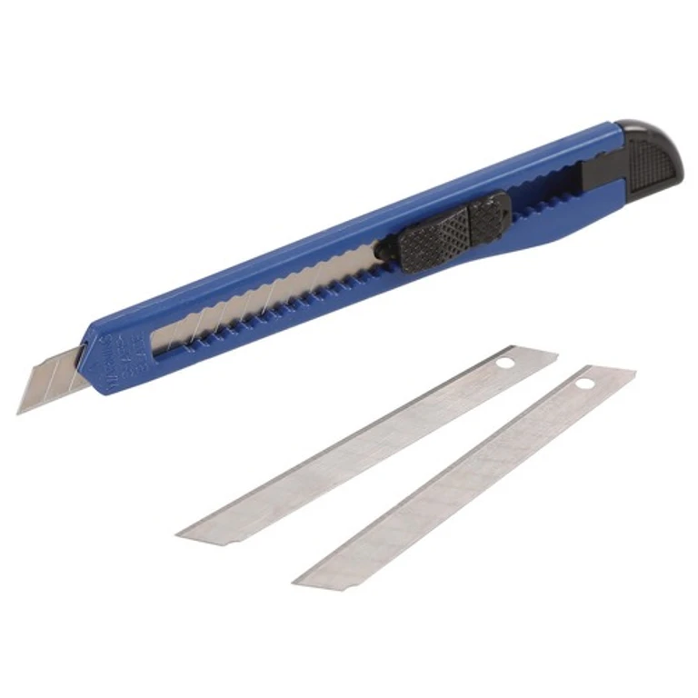 Great Neck 9 mm Blade 5 in. Plastic Handle Snap-Off Utility Knife - Blue