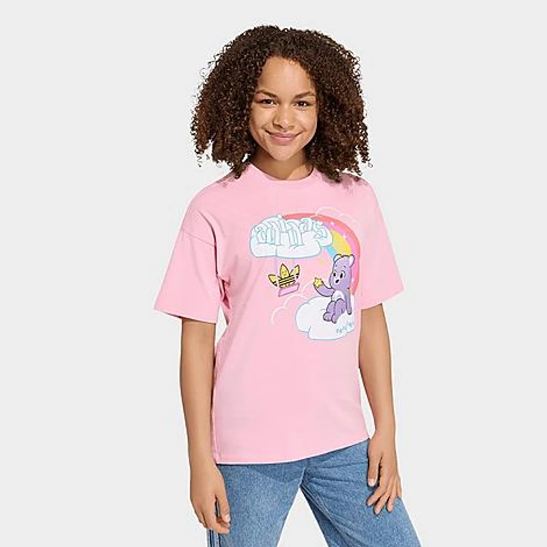 Girls' Big Kids Originals x Care Bears T-Shirt in Light Pink Size: XS