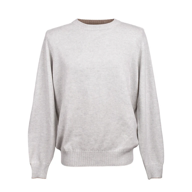 Men'S Fog Cashmere Crew Neck Sweater