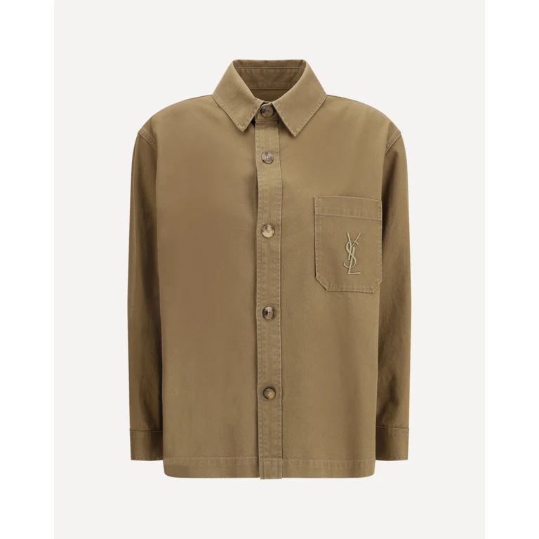 Cassandre Overshirt in cotton and linen gabardine Female L