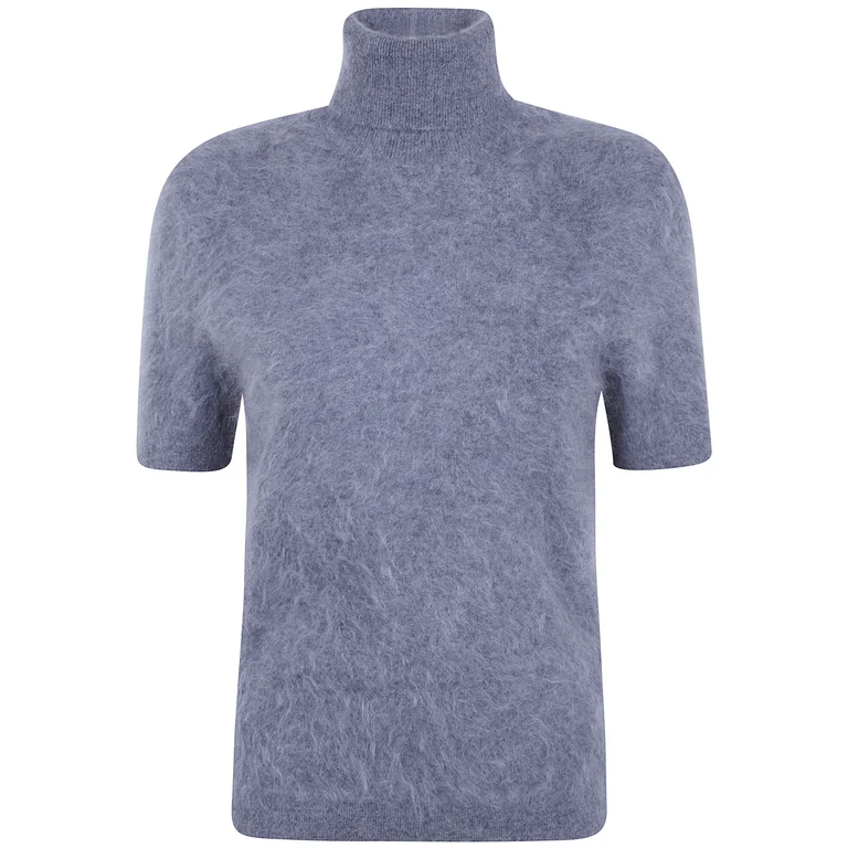 Sweater Short Sleeves "Cashmere Turtle Neck"