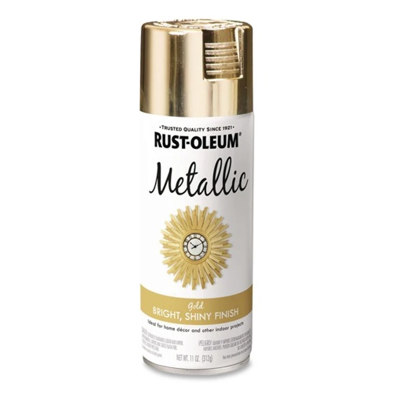340647 11 oz. Aerosol Can Metallic Spray Paint - Metallic Gold (6/Carton)